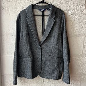 NEW Land’s End Sweater Fleece Blazer Jacket